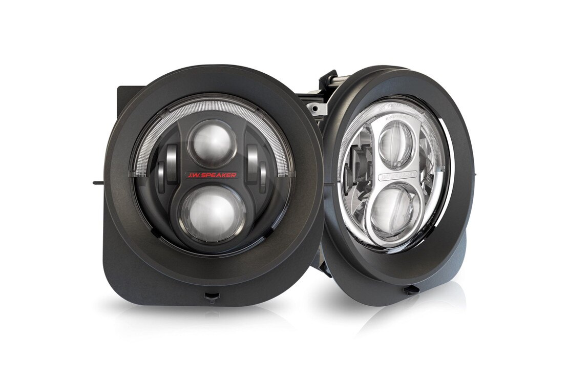 JW Speaker Model 8700 Evo2R 7" LED Lights w Dual Burn HR SWGPCK14